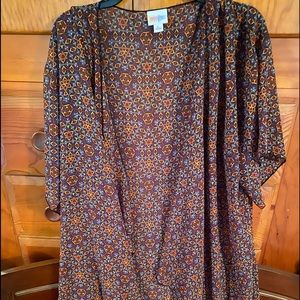 LuLaRoe Kimono Aztec Print NWOT